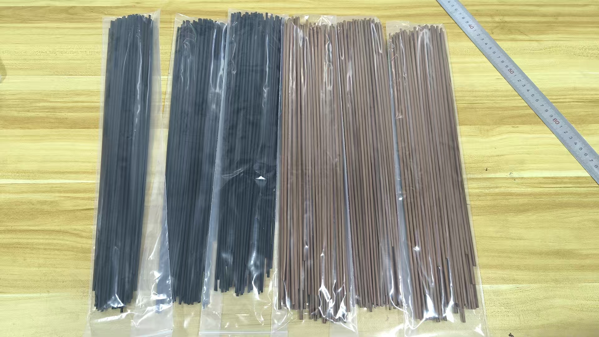 Black and Brown Straw